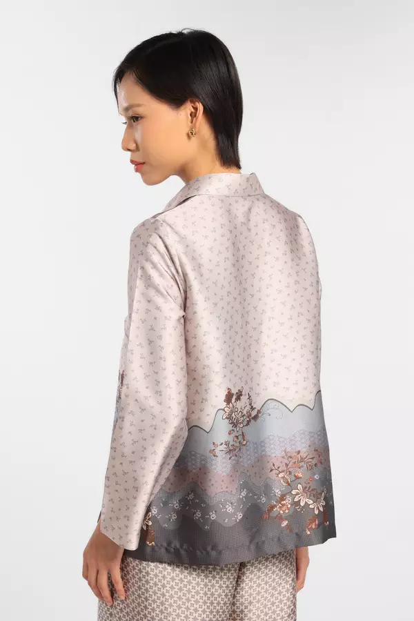 MINIMAL - Shams - Blus Motif Floral - Beige - Manzone & Minimal