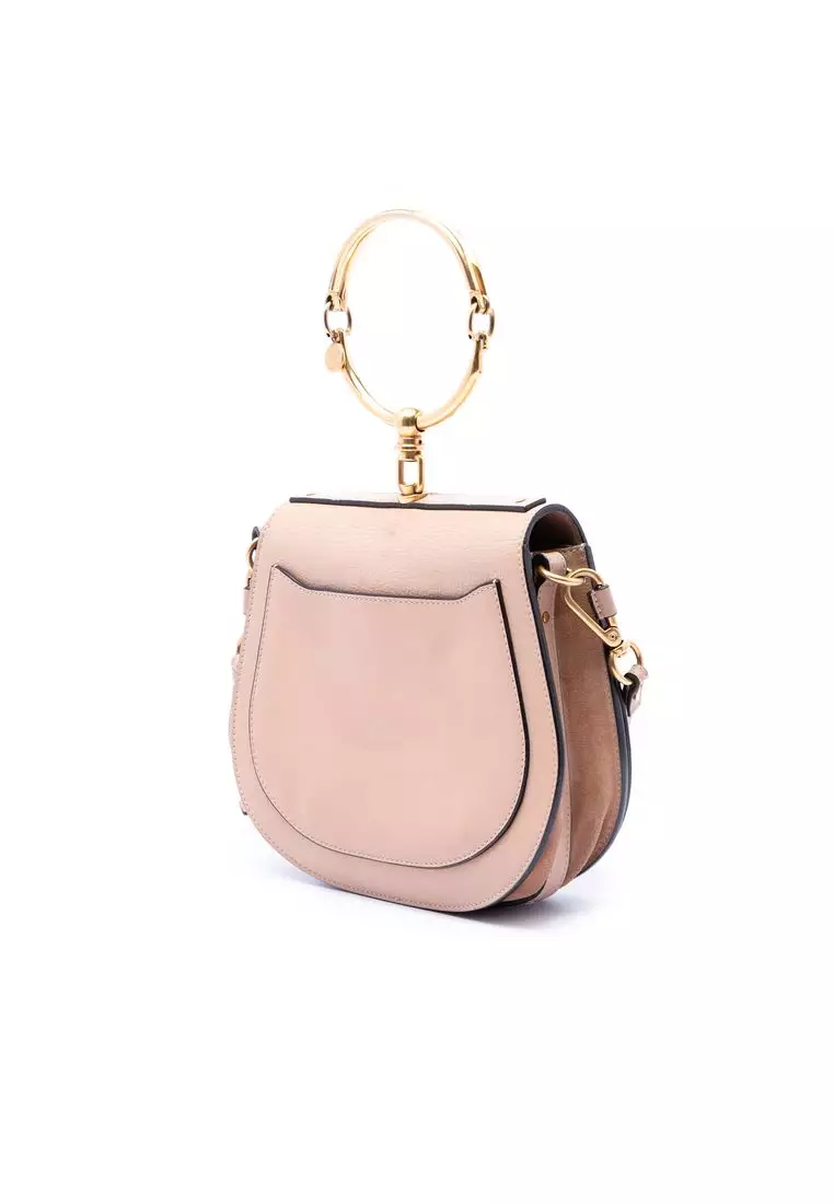 Pre-Loved Chloé Medium Leather Nile Bracelet Satchel