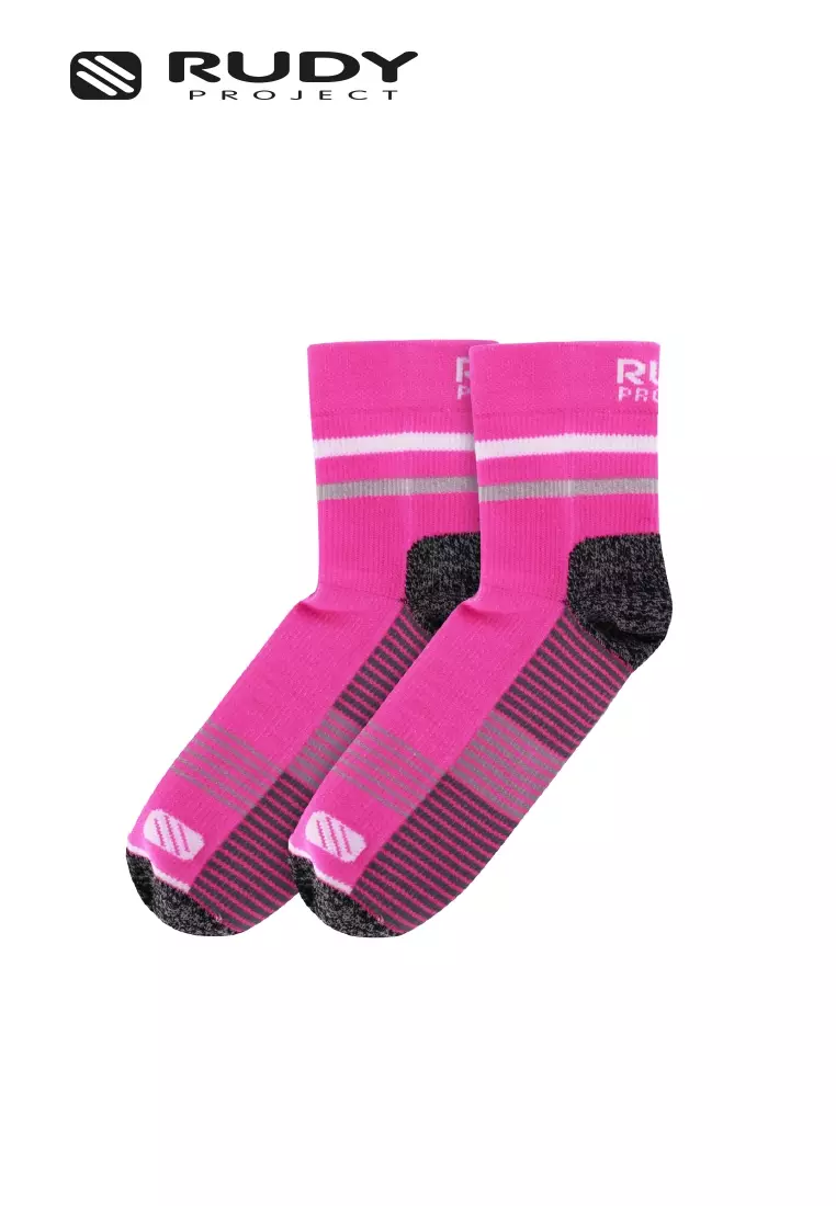 Mid Cut Sports Socks – Pink Fluo | Breathable |