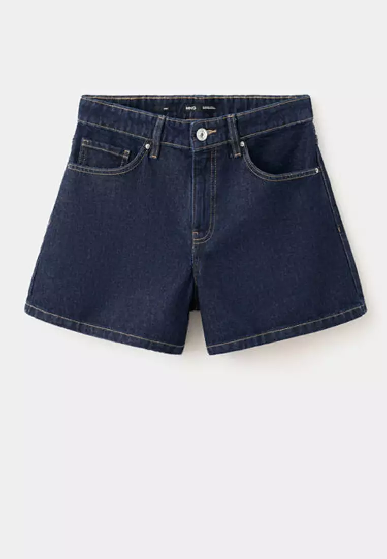 Straight-Fit Denim Shorts