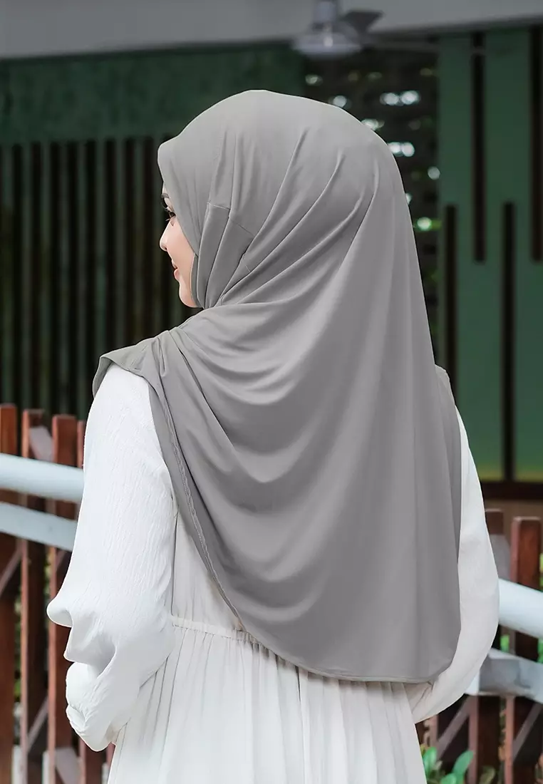 HIJAB INSTAN FATHIA - DARK GREY