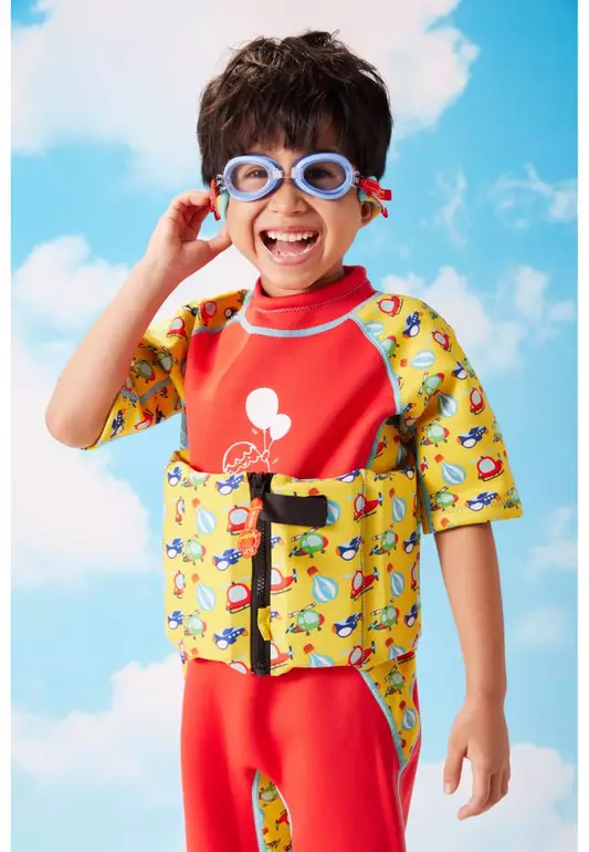 Toddler Unisex Reversible 2-in-1 Strap Booggles Swim Goggles