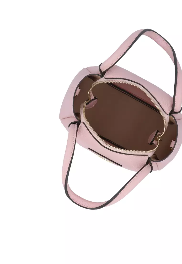 Buy Carlo Rino CR Petite Script Top Handle Bag - Pink 2026 Online | ZALORA
