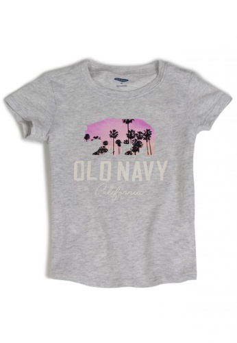 Shop Old Navy Logo Graphic Crew Neck Tee For Toddler Girls Online On Zalora Philippines