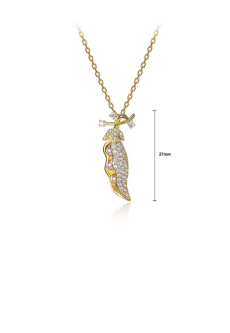 Gold sale bean pendant