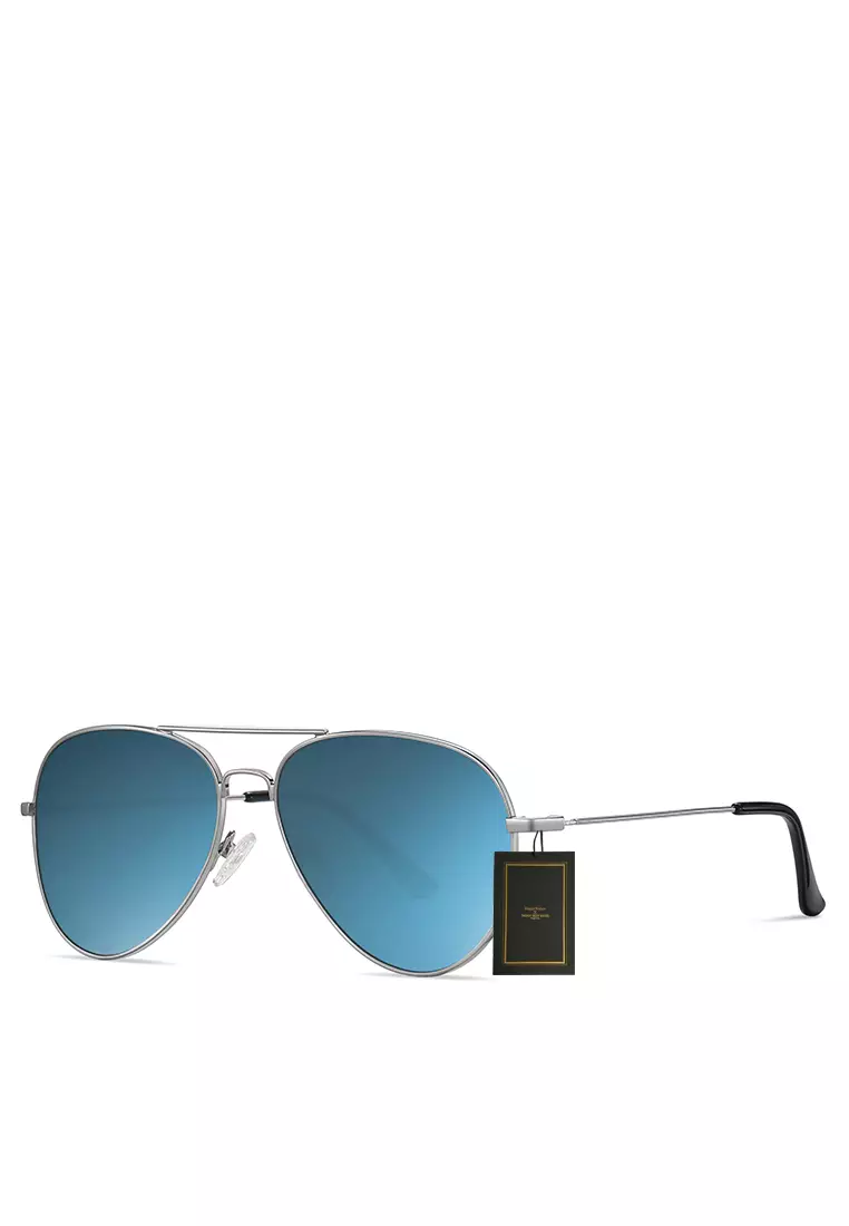 Metal Material Aviator Frame Sunglasses WD-S3025