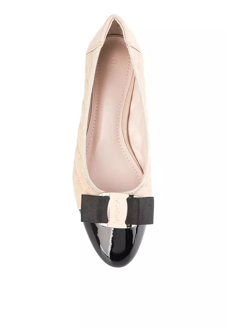 REGINA J2386-2 HEEL SHOES LIGHT BROWN/BLACK