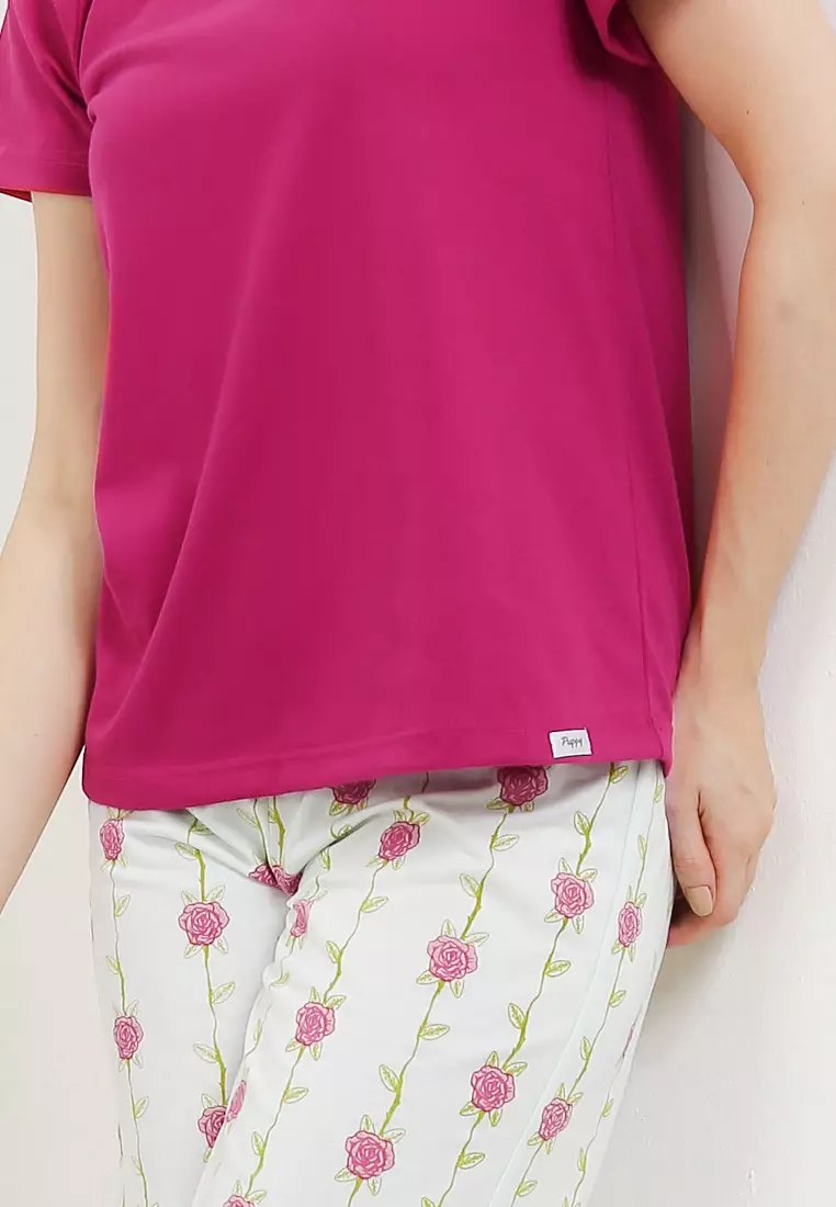 Pyjama Piyama Baju Tidur Short Sleeve Short Pants Sleepwear