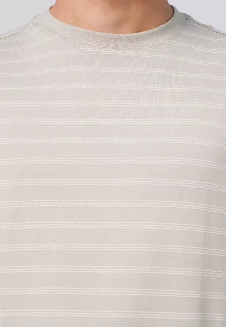 Short Sleeve Stripe Yarn Dyed T-Shirt