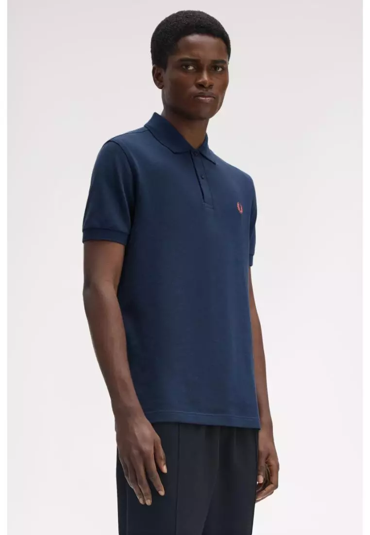 Fred Perry M6000 The Fred Perry Shirt (Tennis Blue / Flamingo Tan)