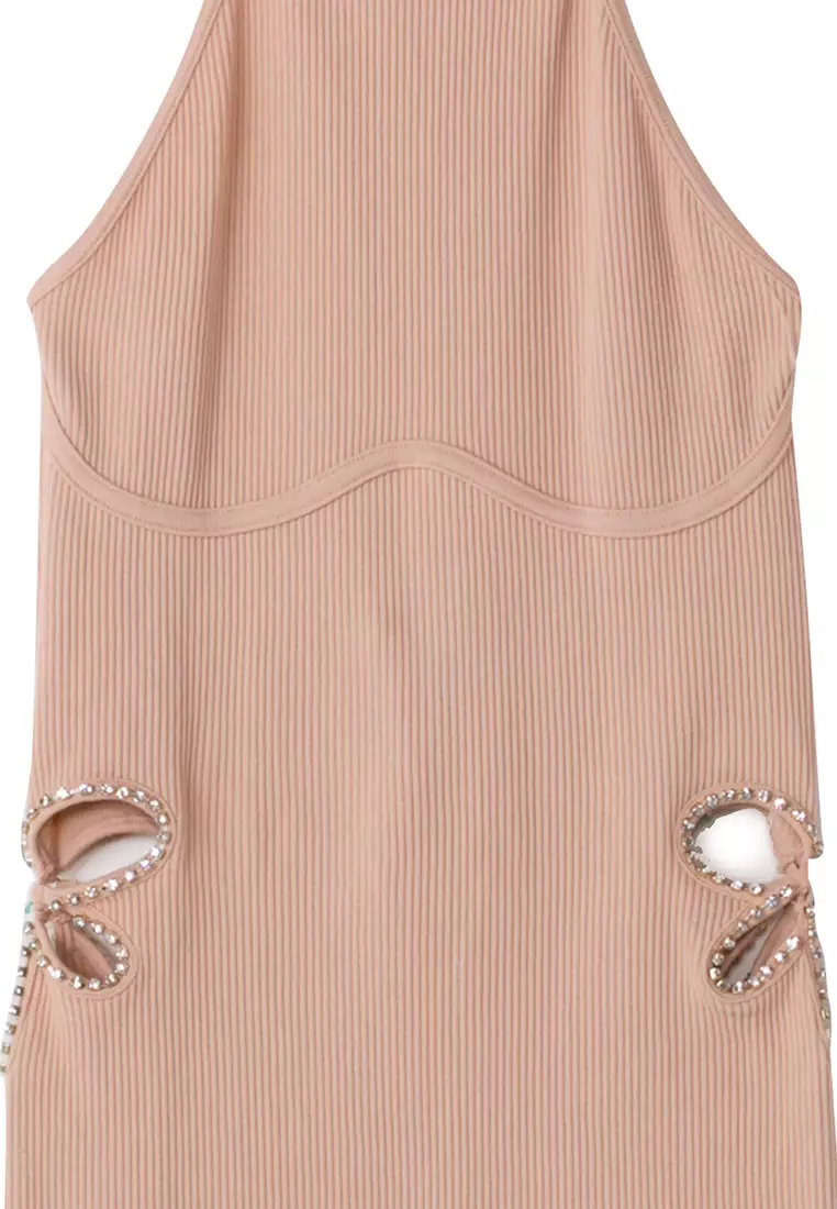 Seamless Halter Neck Mini Dress