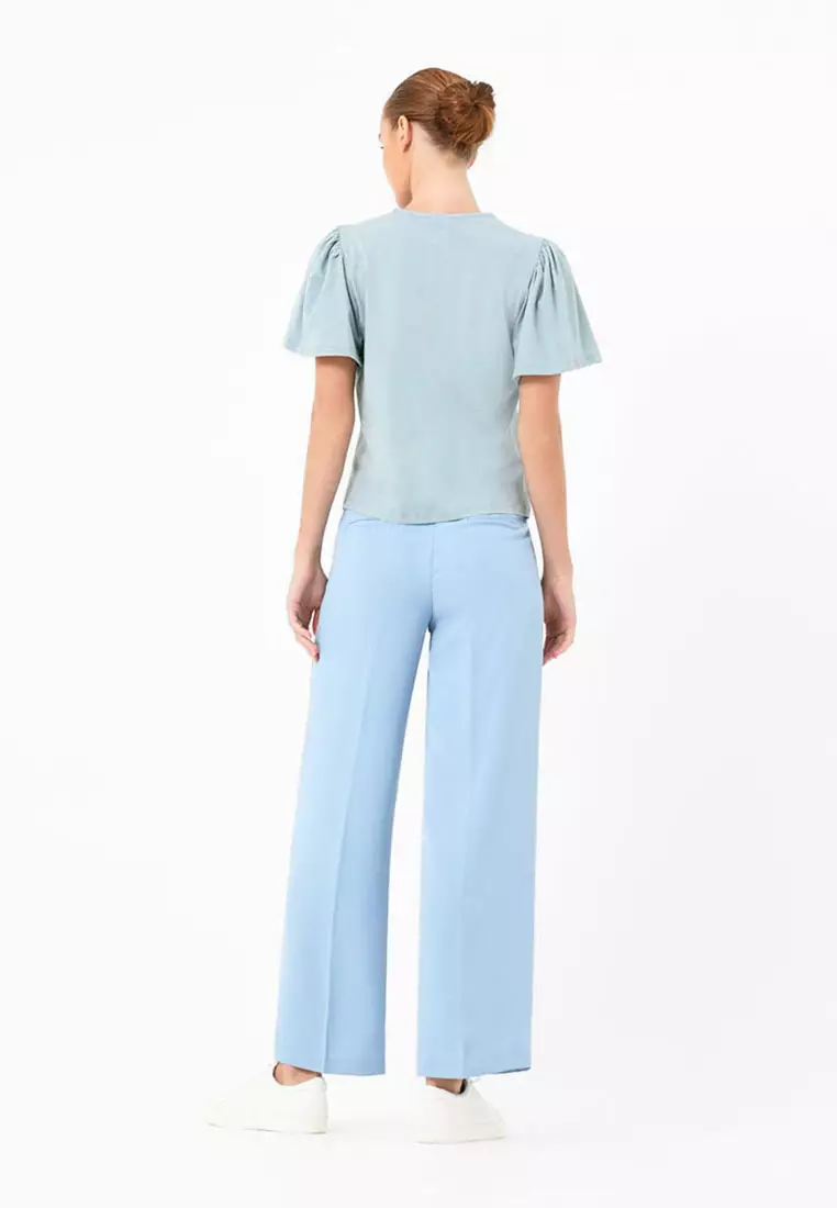 Cayla Gathered Sleeve Tee