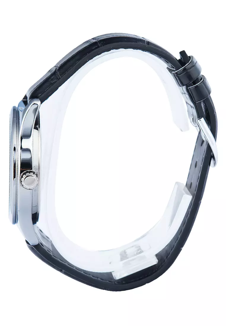 Jam Tangan Pria Casio Standard Series MTP-V006L-1C Black Leather Strap