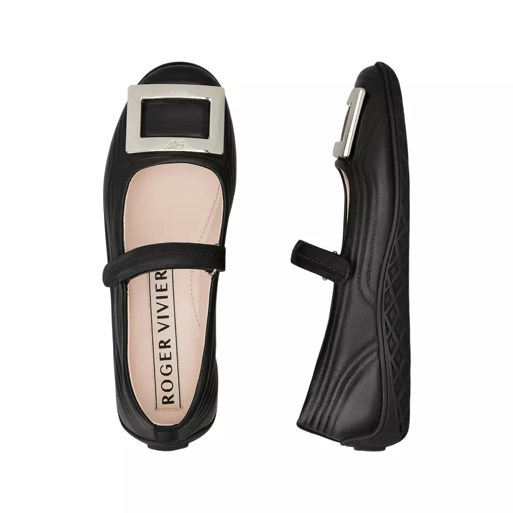 [4.4PRIL KEJUTAN HARGA] Viv Low Leather Mary Janes Black