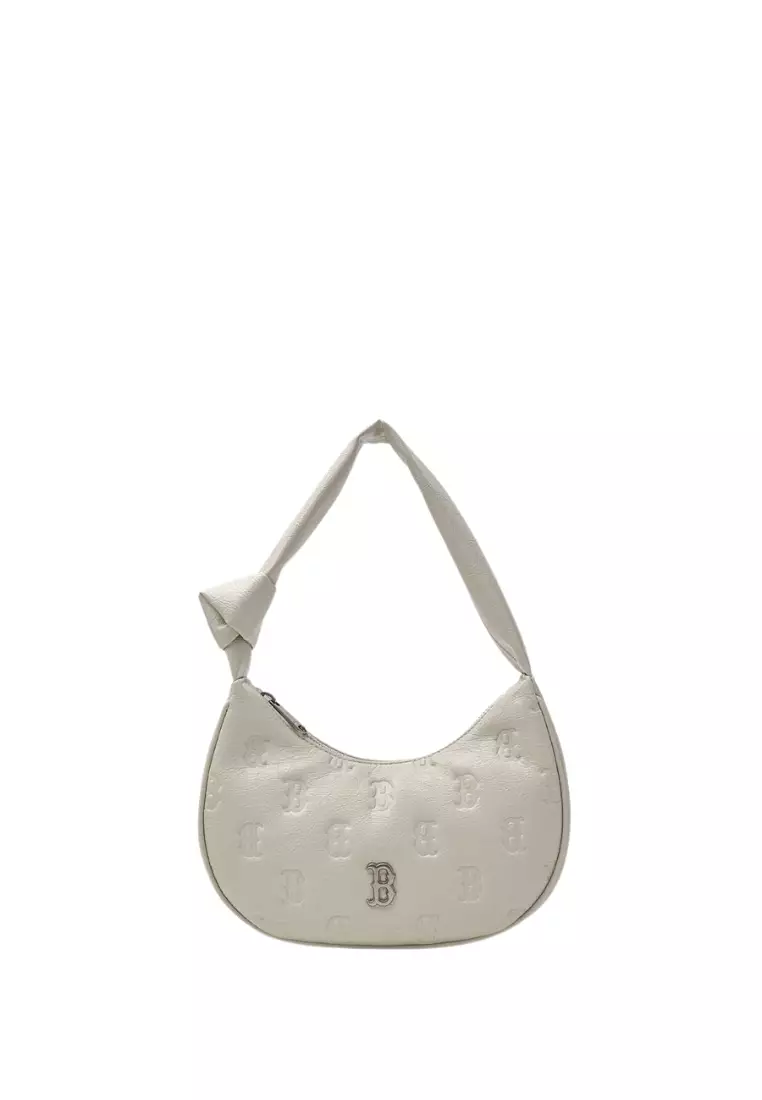 [MLB] Classic Monogram Crack Embo Cross Bag ★すぐ品切れ★ Túi Đeo Vai MLB Classic Monogram Crack Embo Hobo Bag New