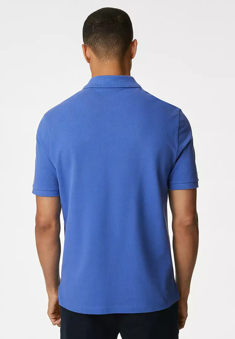 Pure Cotton Pique Polo Shirt