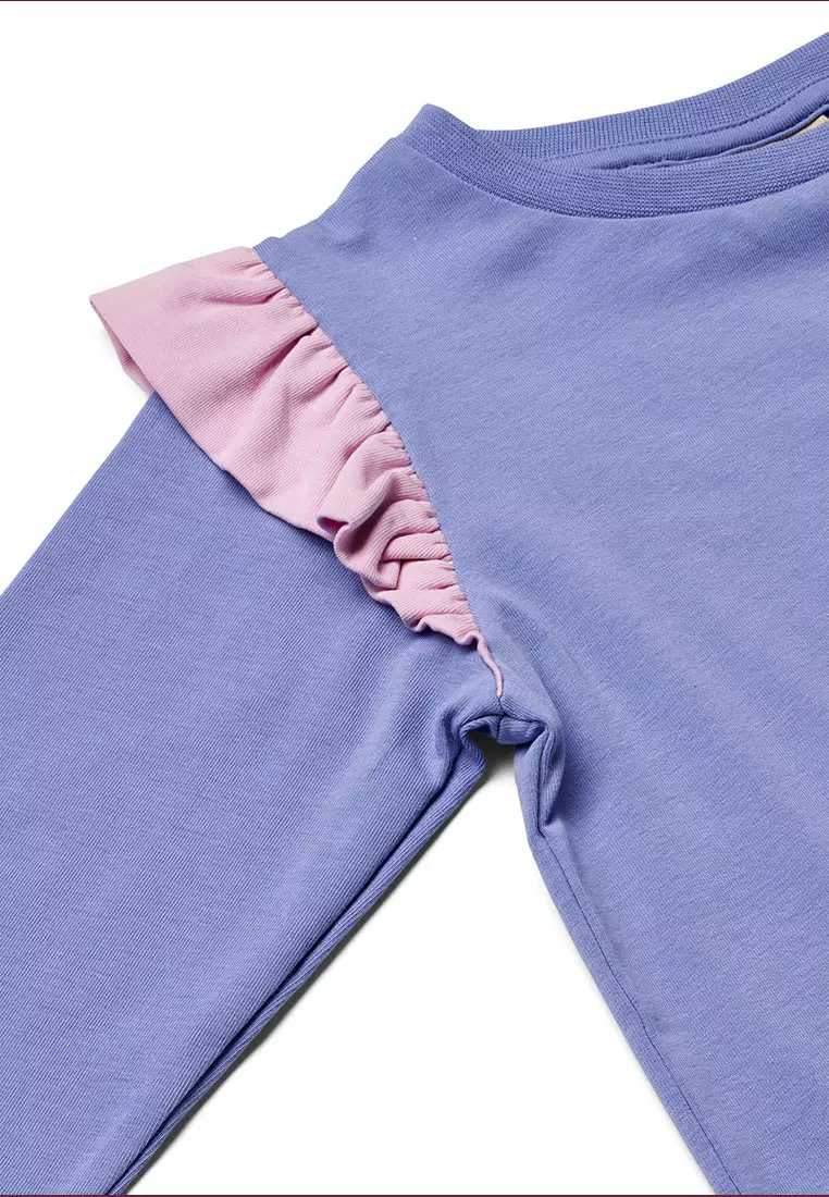 Long-sleeved top with unicorn