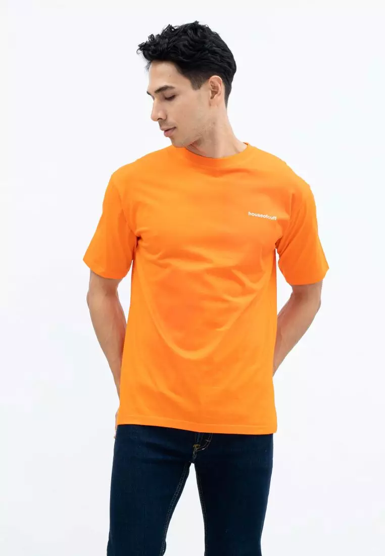 Houseofcuff T-shirt Kaos Motif Peta Indonesia Pendek Jingga Size S-4XL