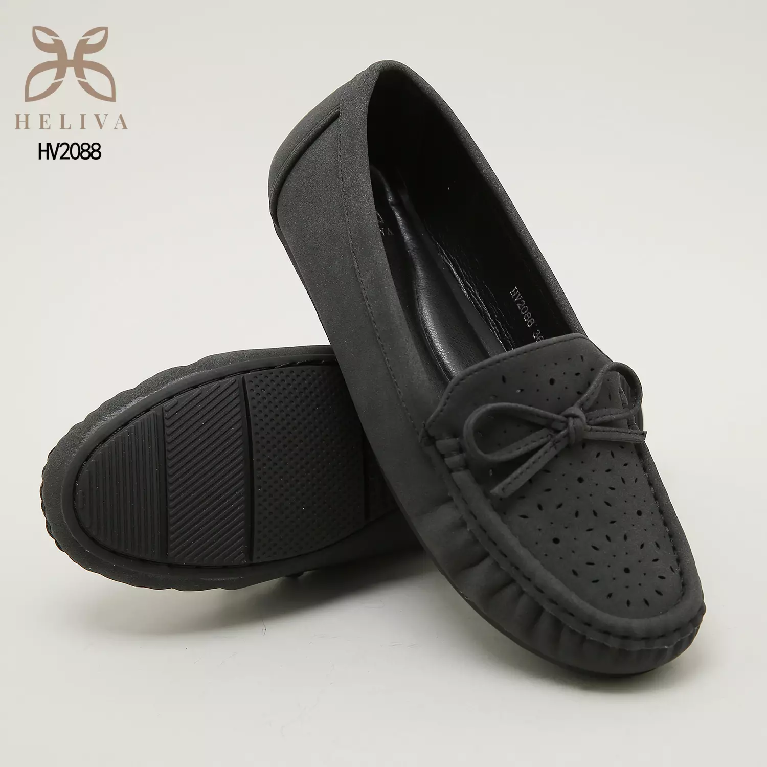 Heliva Elysia Loafers Slip On Bow Shoes