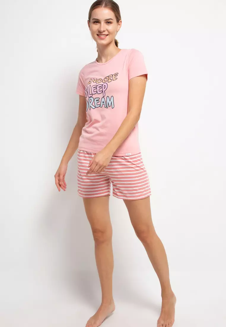 Pyjama Pijama Short Sleeve Short Pants Sleepwear