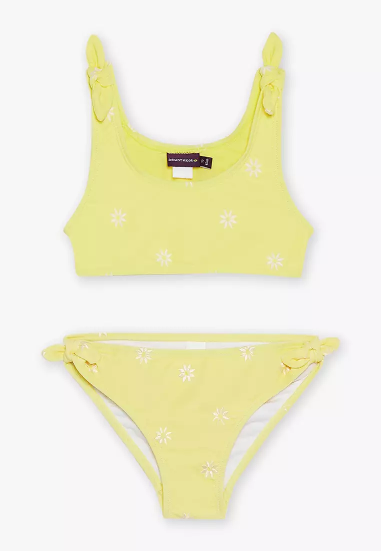 Girls cheap yellow swimsuit