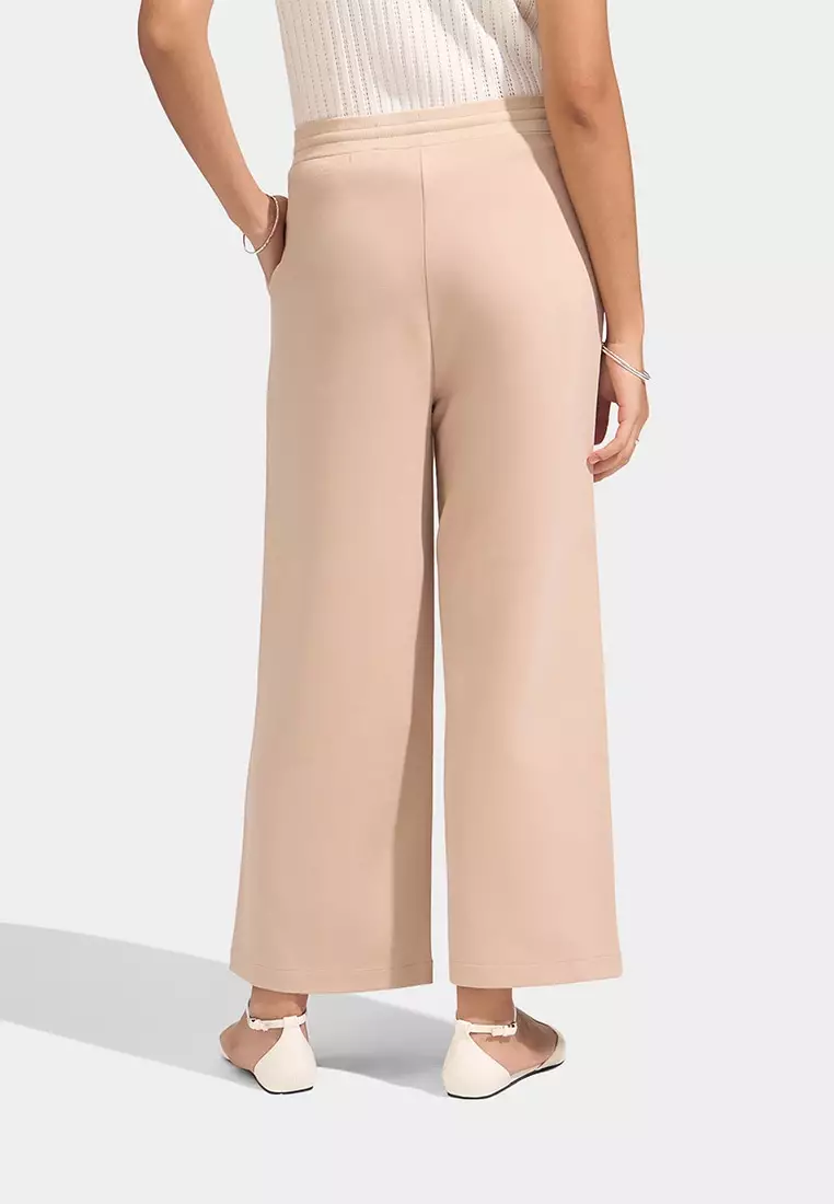 Cozy: Straight Pull Up Trousers