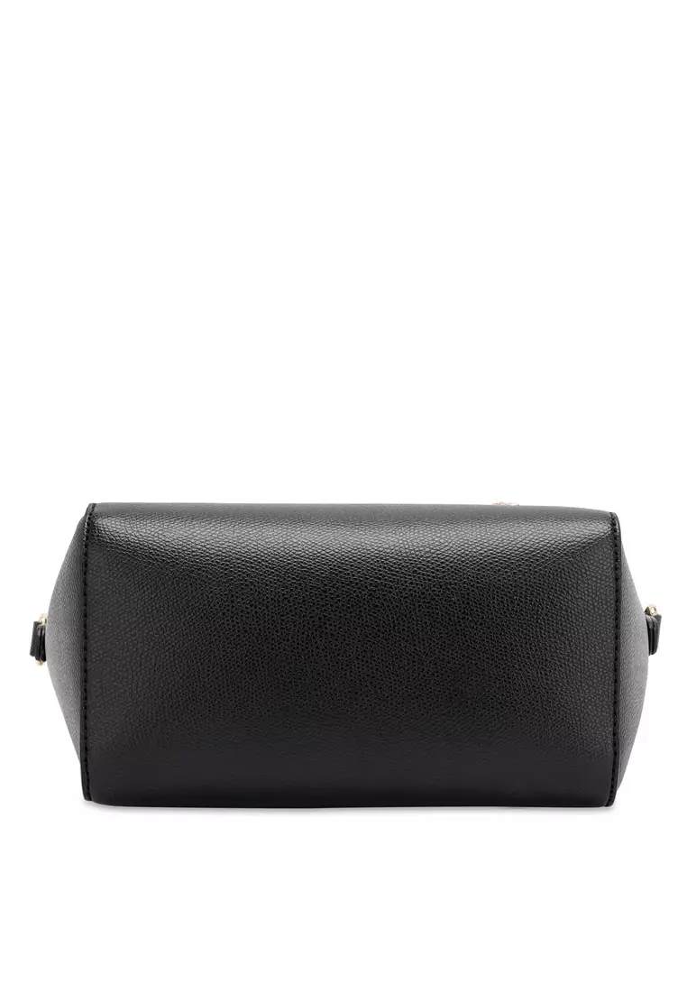 Women's Twist Lock Top Handle Bag / Sling Bag / Crossbody Bag (Tas Selempang / Tas Tangan) - Hitam