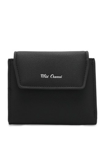 Wild Channel 黑色 Women's Bi Fold Wallet 0F456ACCD56712GS_1