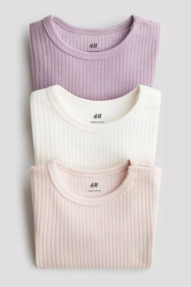 3-pack ribbed bodysuits