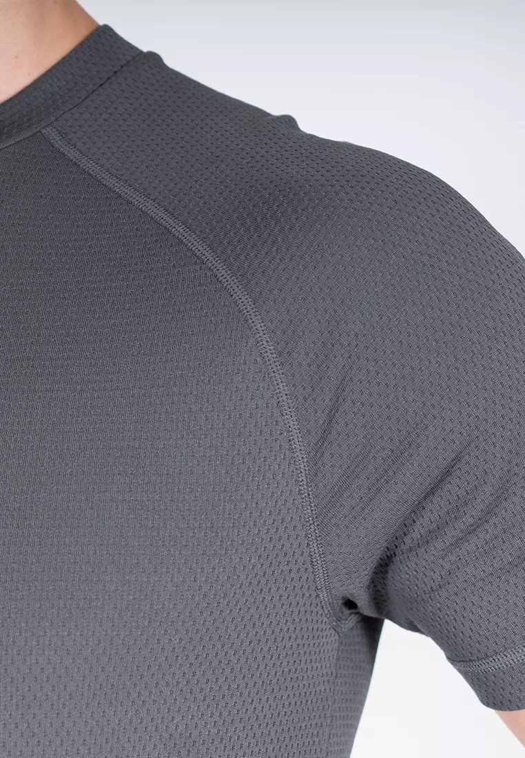 Amnig Men Training Raglan T-Shirt (Dark Grey)