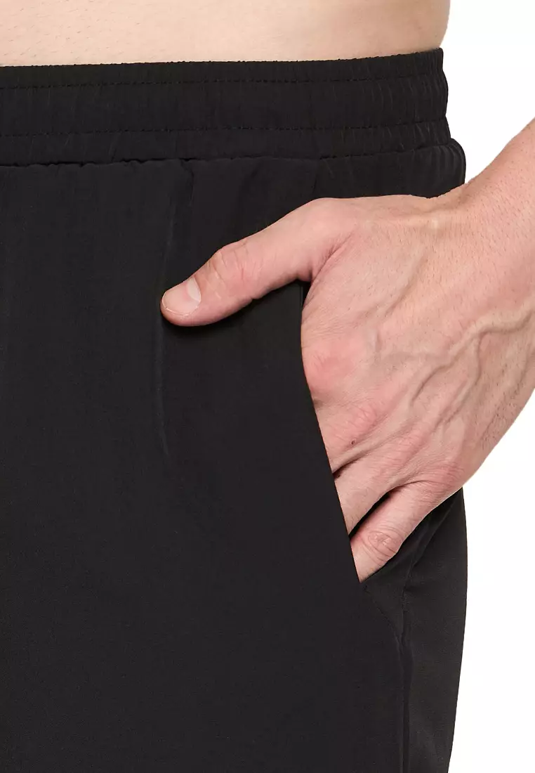 Men's Black Training/Gym Dual Layer Shorts