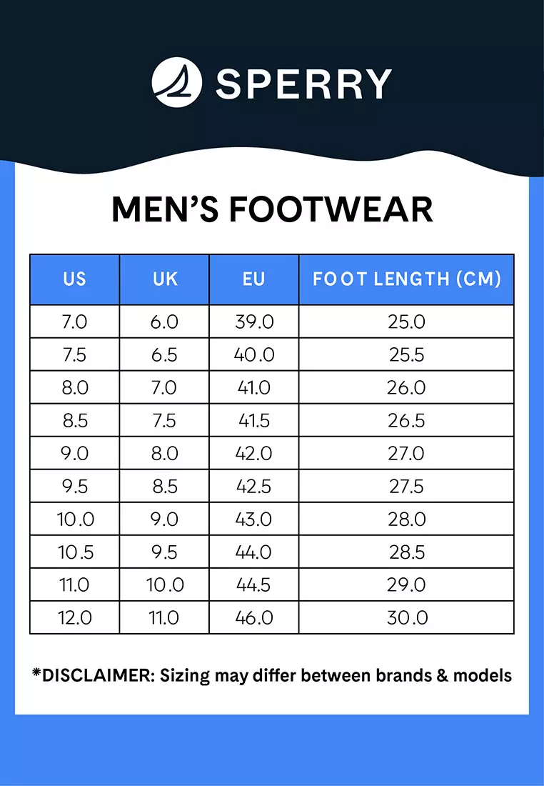 Sperry gold cup sizing 2025