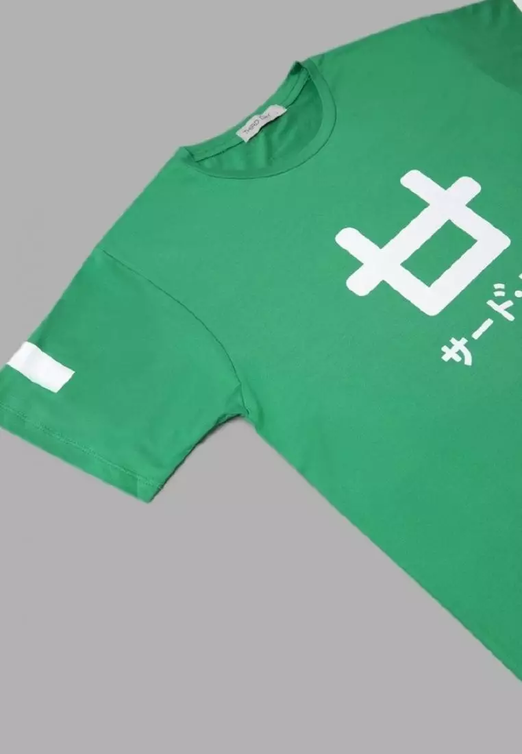 MT767P s/s Men Logo Fancy GreenXS