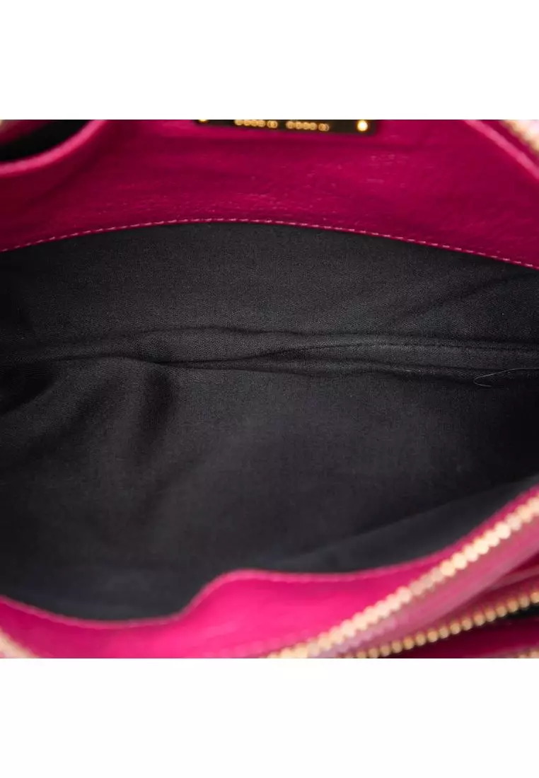 Pre-Loved Miu Miu Goatskin Madras Double Zip Crossbody
