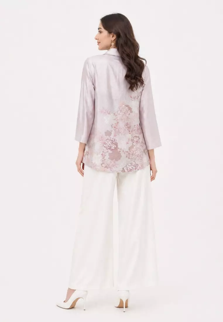 Flore Blouse With Sailor Neck | Cream Warna CREAM