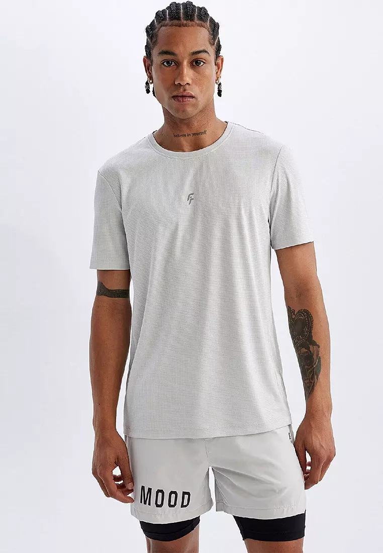 DeFacto Herren T-Shirt – Oversize, Aus Baumwolle, Kurzarm, Für Sport & Freizeit