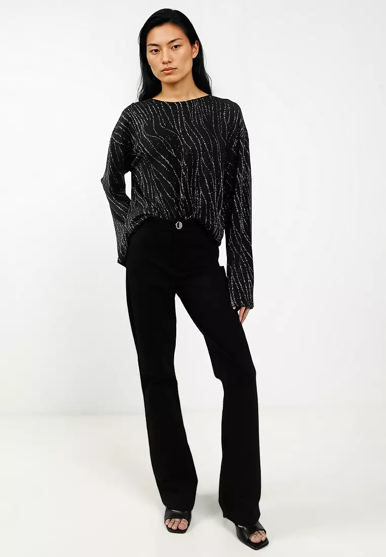 Long Sleeve Round Neck Top