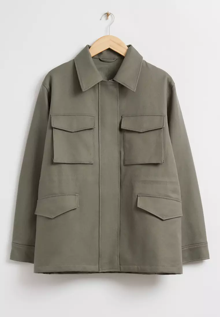 Cargo Pocket Drawcord Jacket