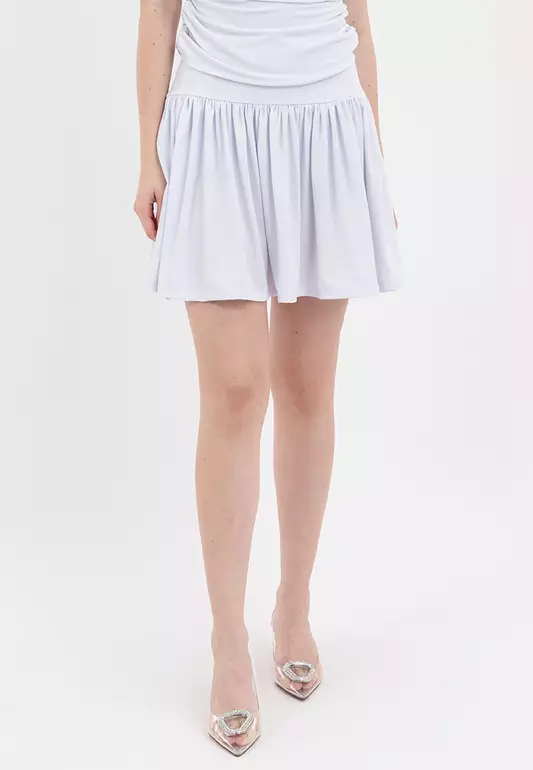 Dolly Basic Gathered Mini Skirt