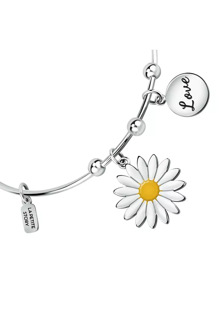 Alex and ani silver daisy bracelet sale