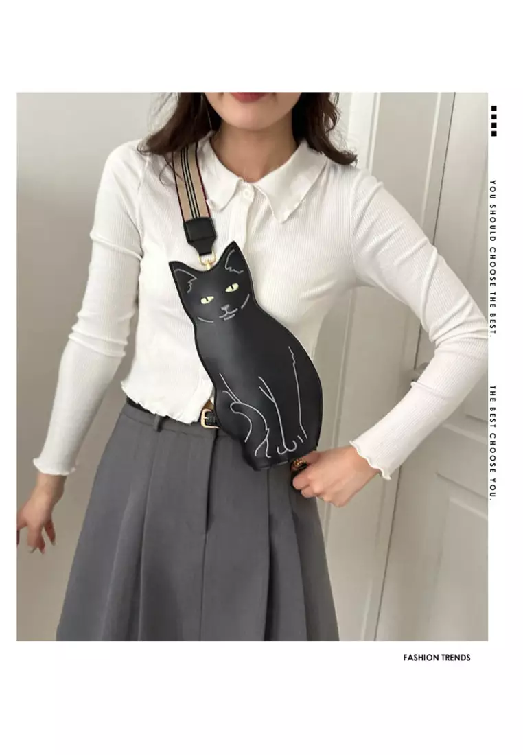 Cute kitten chest bag