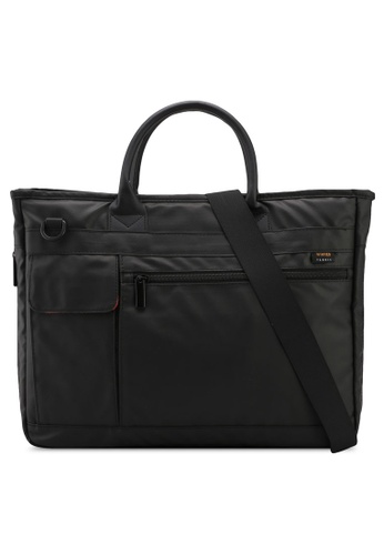 Bagstation black Premium Nylon 2-Way Laptop Bag 4E977AC5A66A3AGS_1