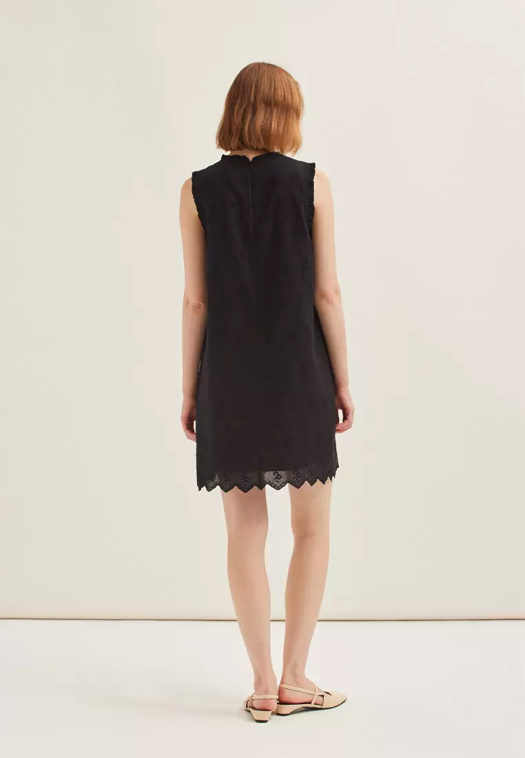 Cotton Broderie Shift Dress