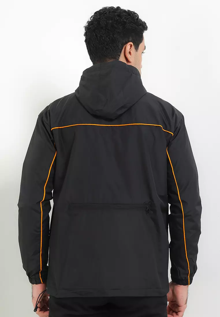 SYZLO Jaket Outdoor Packable Bisa Dilipat Jadi Tas - Black