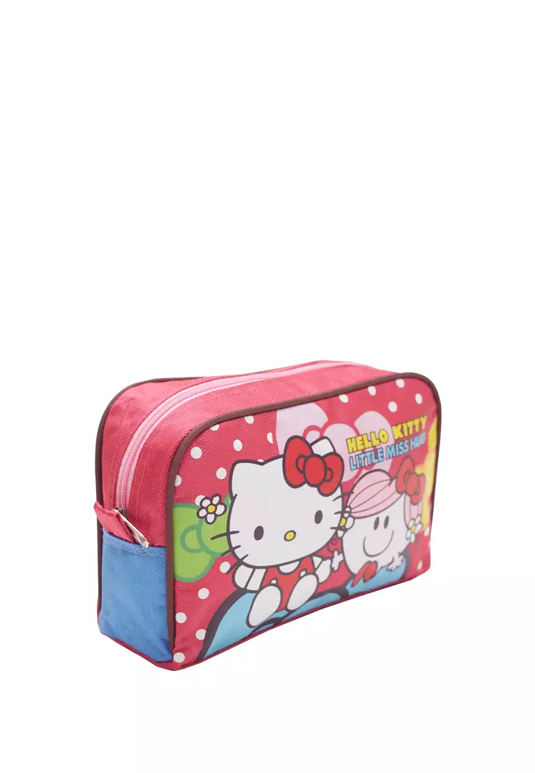 Pencil Case Hello Kitty and Little Miss Hug Fuchsia