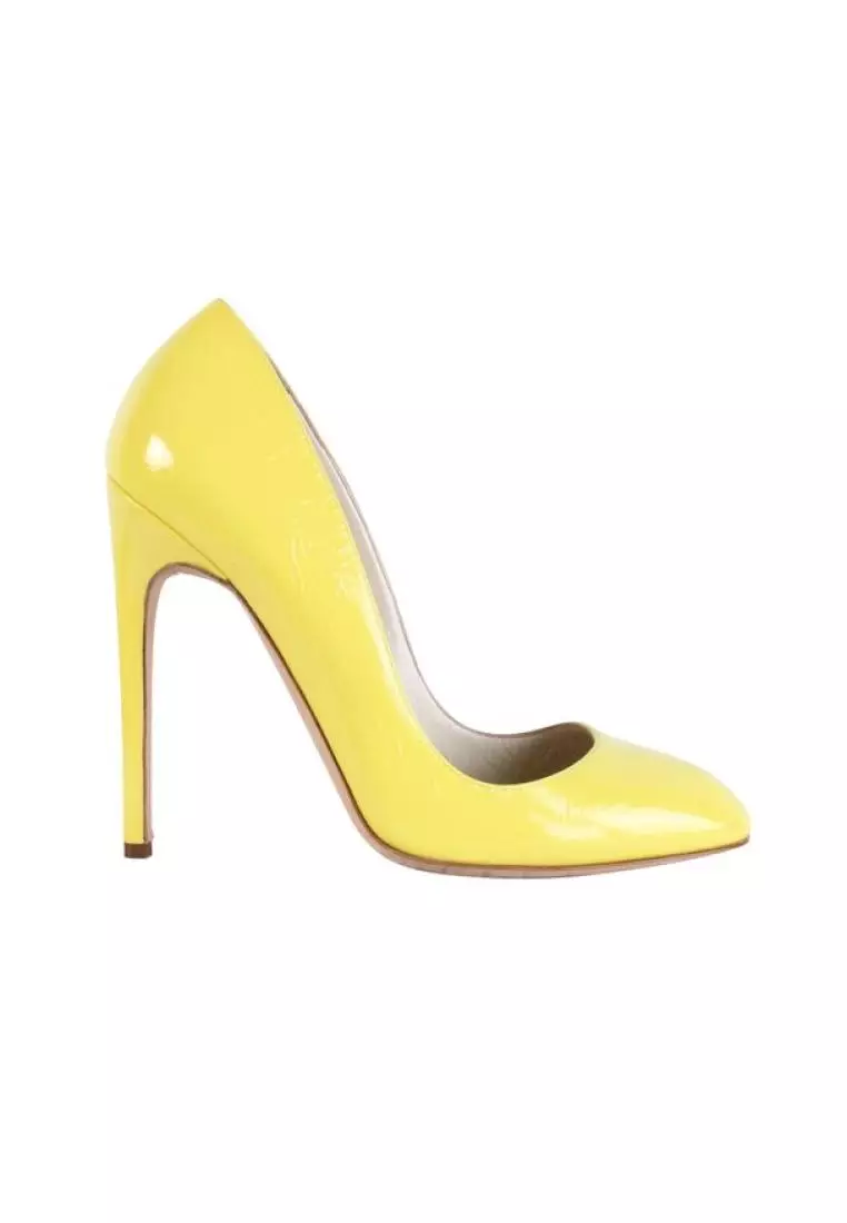 Buy Rupert Sanderson Pre Loved RUPERT SANDERSON Yellow Neon Patent