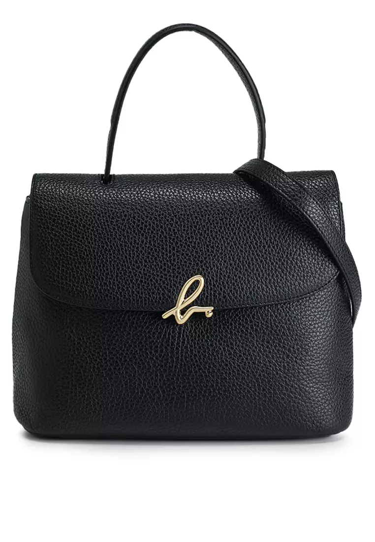 Buy agnès b. Leather Top-Handle Bag 2025 Online | ZALORA
