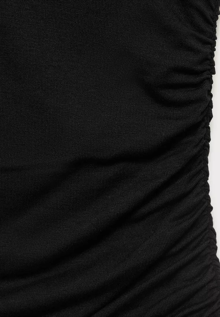 V-Neck Top with Open Back