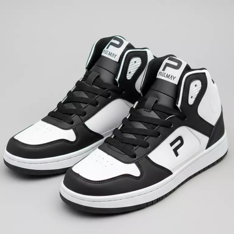 PAULMAY - Sepatu Sneakers Pria Lisbon High - White Black
