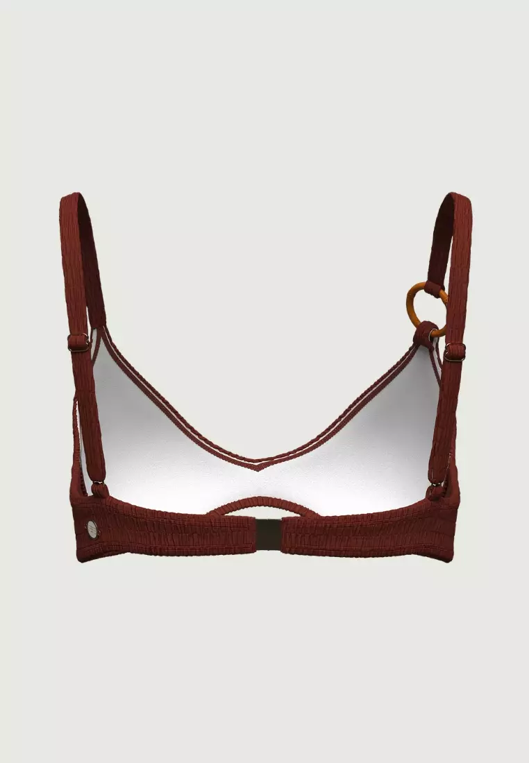 Tropadelic Texture Earth Bamboo Ring Bikini Top